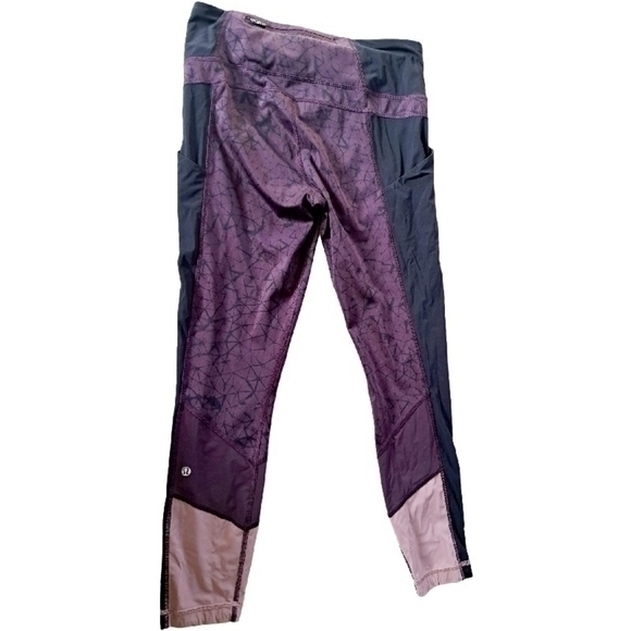 LULULEMON ATHLETIC PURPLE LEGGINGS SZ 8 - Picture 4 of 6
